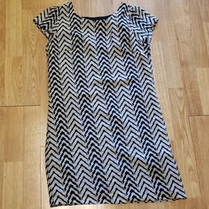 Emmelee Chevron shift dress sz med